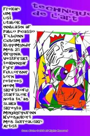 Cover of Frekari um list litabok innblasin af Pablo Picasso Tilbuinn Cubism klippimyndir med 21 Original Vestfirskt teikningar fyrir fullordnir boern retirees heim skrifstofu starfslok nota til ad slaka skreyta minjagripurinn Kvedjukort