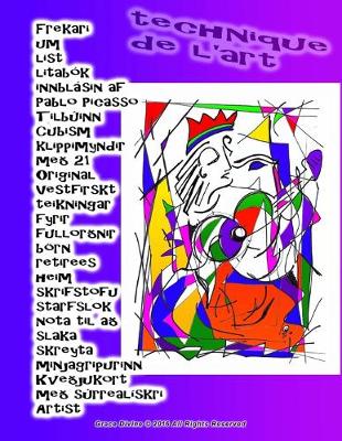 Book cover for Frekari um list litabok innblasin af Pablo Picasso Tilbuinn Cubism klippimyndir med 21 Original Vestfirskt teikningar fyrir fullordnir boern retirees heim skrifstofu starfslok nota til ad slaka skreyta minjagripurinn Kvedjukort