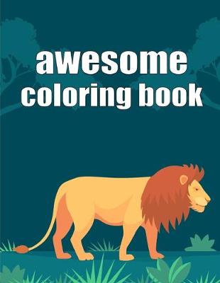 Book cover for awesome coloring book