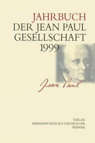 Cover of Jahrbuch Der Jean-Paul-Gesellschaft