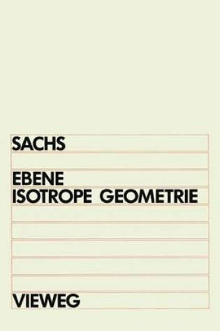 Cover of Ebene Isotrope Geometrie