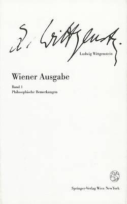 Book cover for Ludwig Wittgenstein: Band 1 Philisophische Bemerkung