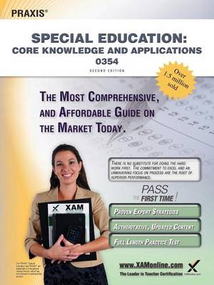 Book cover for Praxis Special Education: Core Knowledge and Applications 0354 Teacher Certification Study Guide Test Prep