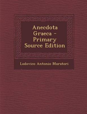 Book cover for Anecdota Graeca