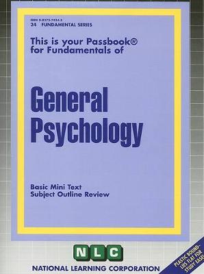 Book cover for GENERAL PSYCHOLOGY