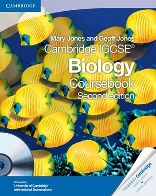 Book cover for Cambridge IGCSE Biology Coursebook
