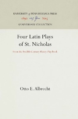 Cover of Four Latin Plays of St. Nicholas