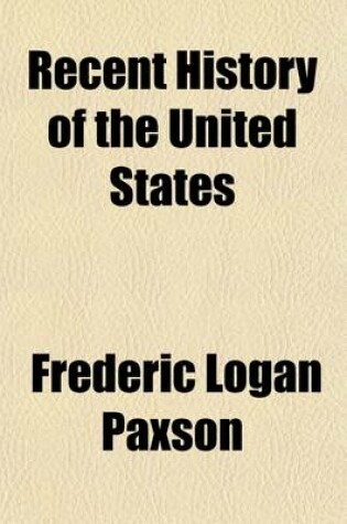 Cover of Recent History of the United States