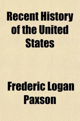 Book cover for Recent History of the United States