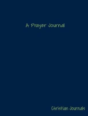 Book cover for A Prayer Journal