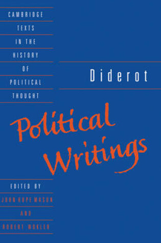 Cover of Diderot: Political Writings