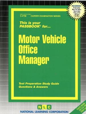 Cover of Motor Vehicle Office Manager