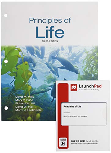 Book cover for Loose-Leaf Version for Principles of Life 3e & Launchpad for Principles of Life 3e (Twenty-Four Months Access)