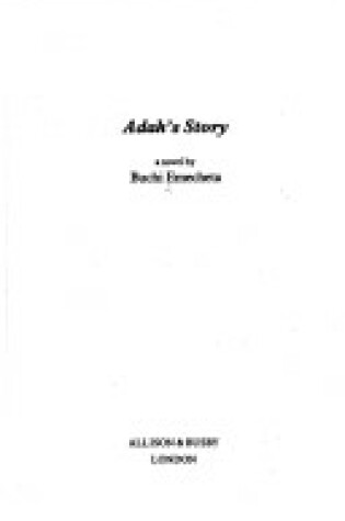 Cover of Adah's Story