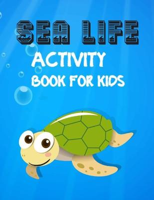 Book cover for Sea life activity book for kids