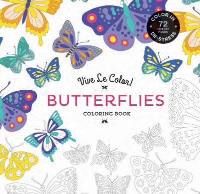 Book cover for Vive Le Color! Butterflies (Coloring Book)