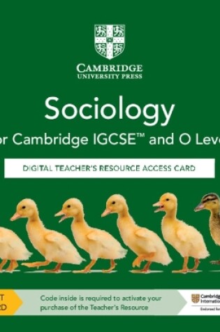 Cover of Cambridge IGCSE™ and O Level Sociology Digital Teacher's Resource Access Card