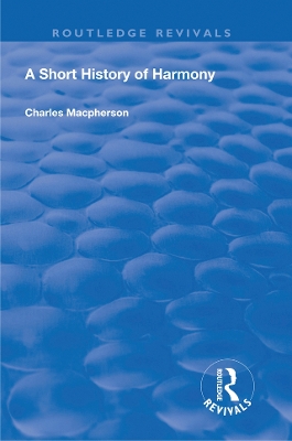 Book cover for A Short History of Harmony