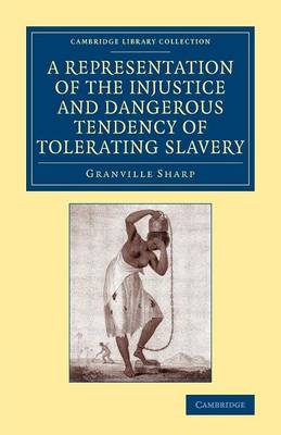 Book cover for A Representation of the Injustice and Dangerous Tendency of Tolerating Slavery