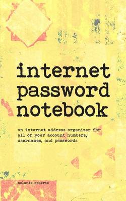 Book cover for Internet Password Notebook