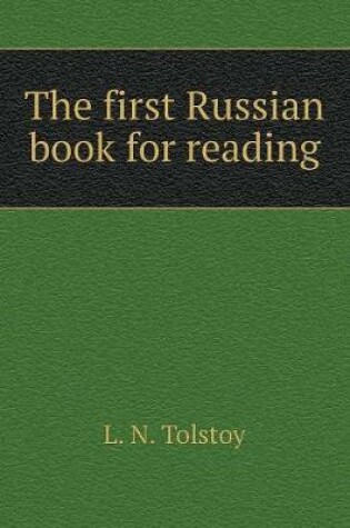 Cover of The first Russian book for reading