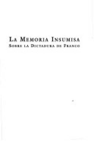 Cover of La Memoria Insumisa