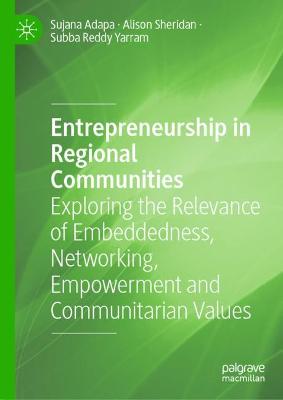 Book cover for Entrepreneurship in Regional Communities