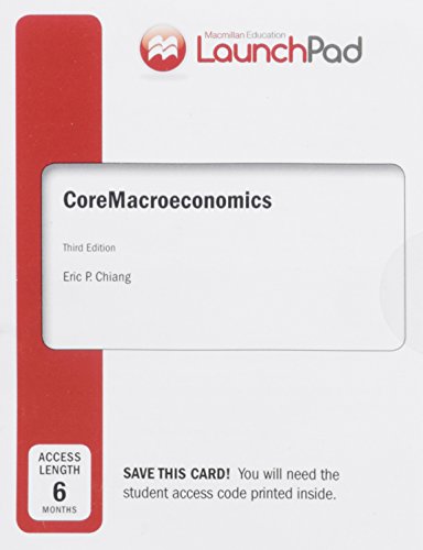 Book cover for Launchpad for Chiang's Core Macroeconomics (Six Month Access)