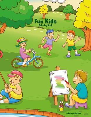 Book cover for Fun Kids Coloring Book 1