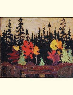 Book cover for Black Spruce and Maple, Tom Thomson. Blank Journal