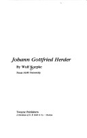 Cover of Johann Gottfried Herder