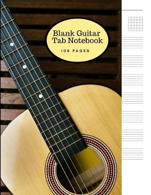 Book cover for Blank Guitar Tab Notebook