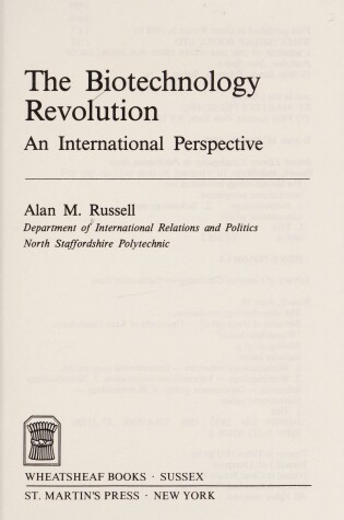 Cover of Biotechnology Revolution