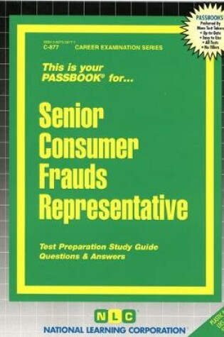 Cover of Senior Consumer Frauds Representative