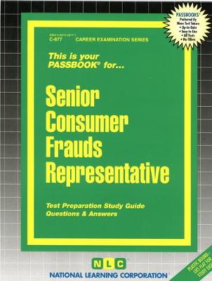 Book cover for Senior Consumer Frauds Representative