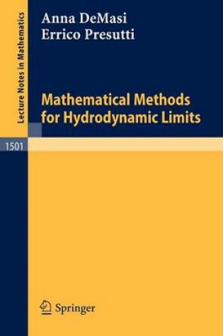 Cover of Mathematical Methods for Hydrodynamic Limits