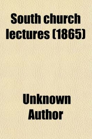 Cover of South Church Lectures (1865)