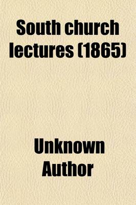 Book cover for South Church Lectures (1865)