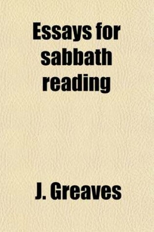 Cover of Essays for Sabbath Reading