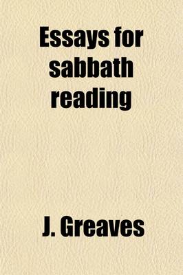 Book cover for Essays for Sabbath Reading