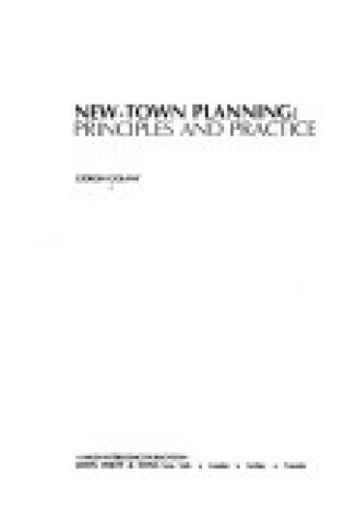 Cover of New Town Planning