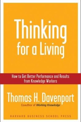 Cover of Thinking for a Living