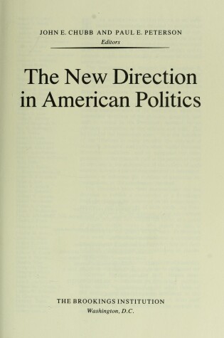Cover of New Direction in American Politics