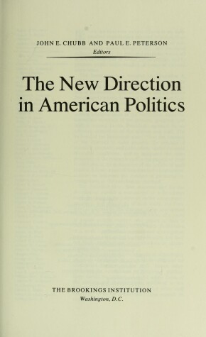 Book cover for New Direction in American Politics