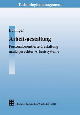 Cover of Arbeitsgestaltung