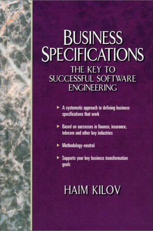 Cover of Business Specifications