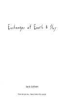 Book cover for Exchanges of Earth & Sky
