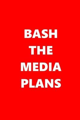 Book cover for 2020 Daily Planner Bash Media Plans Text Red White 388 Pages