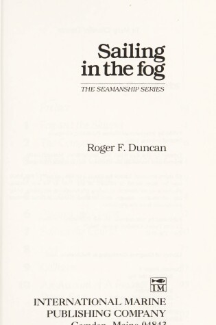 Cover of Sailing in the Fog