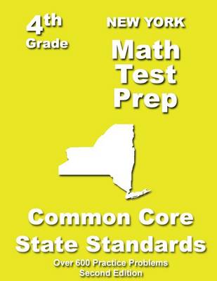 Book cover for New York 4th Grade Math Test Prep